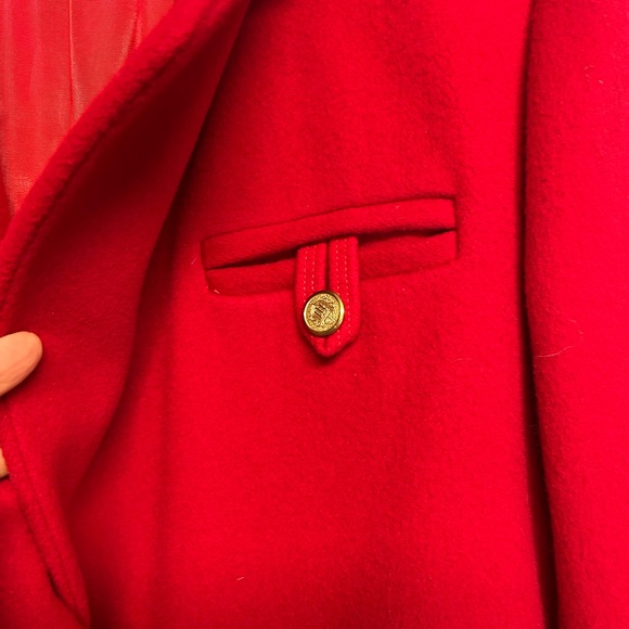 JG Hook vintage wool double breasted peacoat style long coat. EUC. Size large(?) - Picture 3 of 13